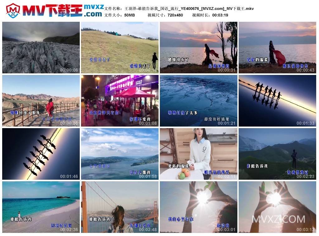 王羽泽-谁能告诉我_国语_流行_YE400676